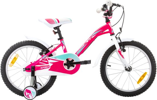 Sprint Alice - Meisjesfiets 18 Inch - Roze - Framemaat:21 cm - BK21SI0560_2 RR van Sprint