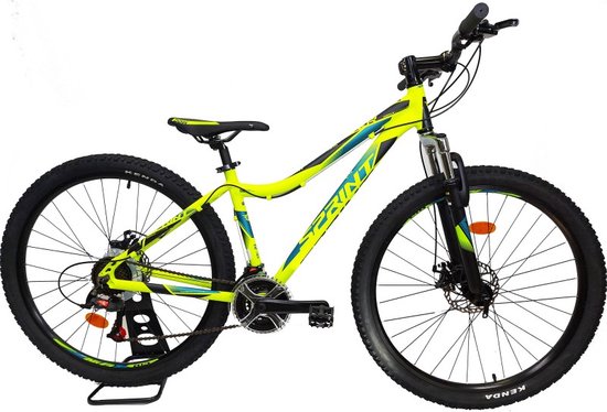 Sprint Hunter - Mountainbike 27.5 inch - Met 18 versnellingen - Geel - Framemaat: 48 cm - BK21SI0310 RS
