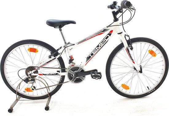 Sprint Probike Tempo - Jongensfiets 24 inch - Mountainbike - 18 Versnellingen Shimano - Wit/Blauw - Framemaat: 28 cm - BK19PB0010 R4 van SPRI