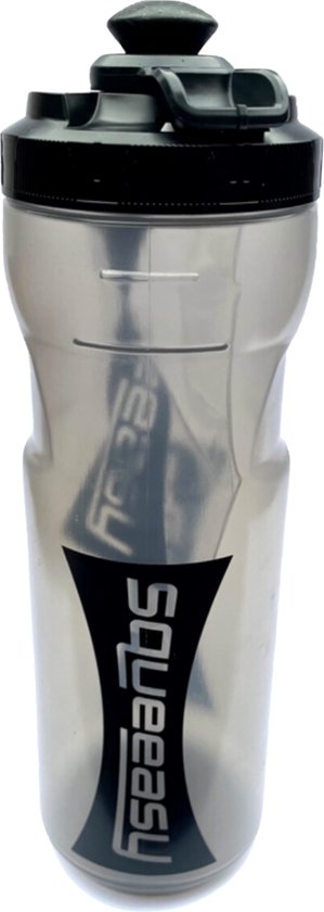 Squeeasy Dual Fuel - Bidon 750ml - Triathlon - Wielrennen - Drinkfles - 2 in 1 - Gel - Duurzaam - Gemak van Squeezy