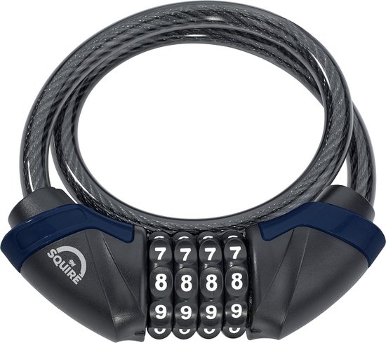 Squire Kilda Combi 10/600 - Fietsslot - Kabelslot - Cijferslot - Fietssloten - 60 cm van Squire