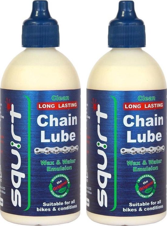 Squirt Squirt set 2x 120ml Lube Kettingwax van Merkloos