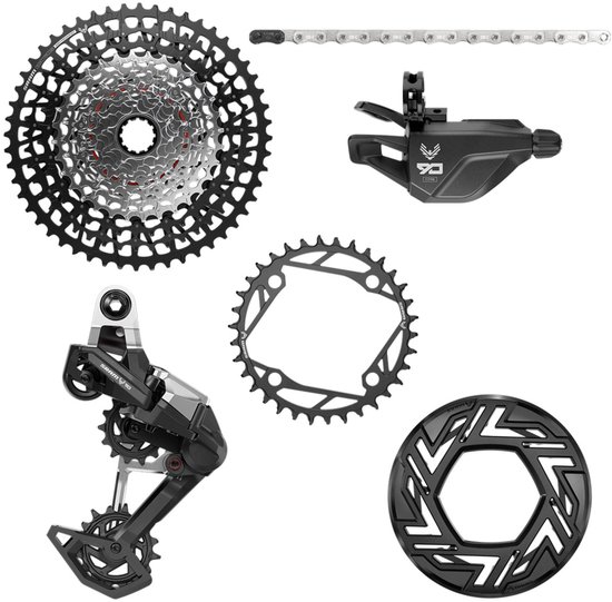 Sram Eagle 90 E-mtb Bcd Groepset Zilver 34t / 10-52t