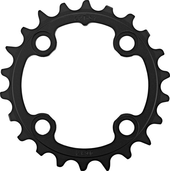 Sram kettingblad X0/X9 10V 22T Steek 64 Blast Black van Sram