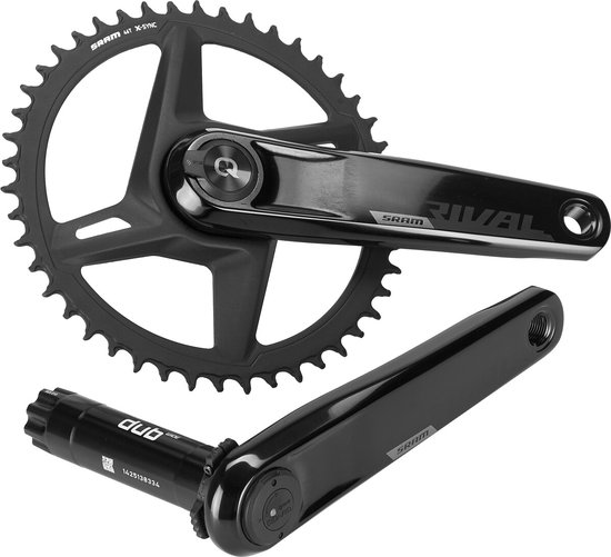 Sram Rival Wide Axs Dub Direct Mount Crankstel Met Vermogensmeter Zwart 175 mm / 46t