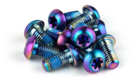 Sram Rotor Bolt Titanium T25 Kettingblad Schroefset 12 Eenheden Blauw