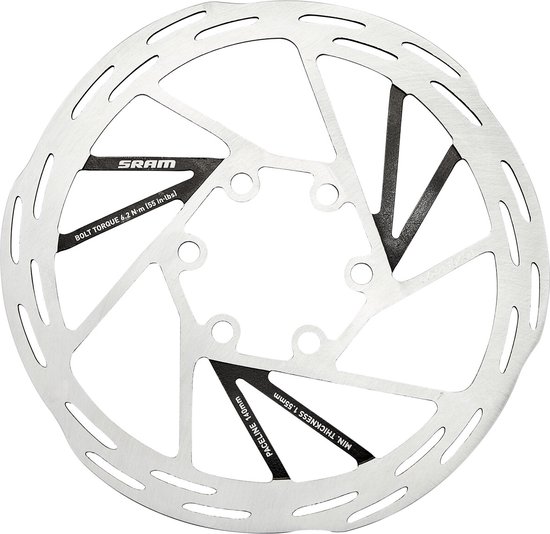 Sram Rotor Paceline 6b Remschijf Zilver 140 mm van Sram