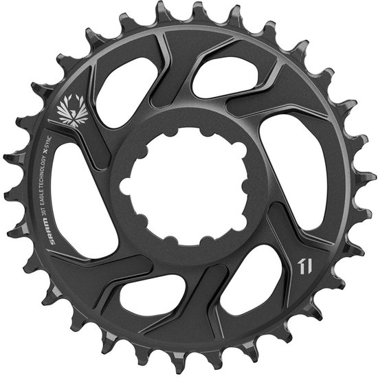 Sram X-sync 2 Eagle Cold Forged Direct Mount 6 Mm Offset Kettingblad Zwart 30t van Sram