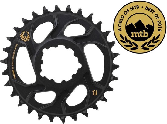 SRAM X-Sync Eagle Kettingblad DM 12-speed 3mm, zwart/goud Uitvoering 34T van Sram