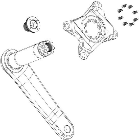 Sram X0 D1 Kettingbeschermer Zilver 30t van Sram