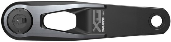 Sram X0 D1 Q174 Cl55 Dub Wide Linker Crank Met Vermogensmeter Zilver 175 mm