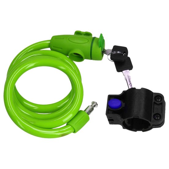 Staalkabelslot voor de Fiets met Beschermend omhulsel Groen – 16x11cm | Bescherming | Fietsslot | Kettingslot van OnGear