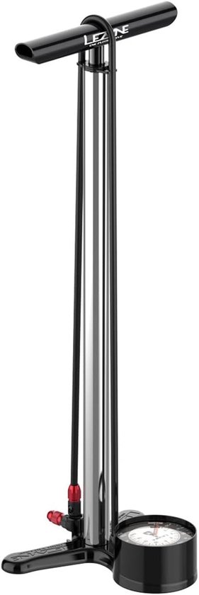 Staande Fietspomp CNC Floor Drive - Zilver, 63.5 cm, 220 PSI - Robuuste Constructie voor Regelmatig Gebruik