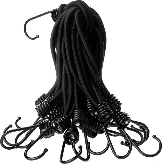 STACK Zeilspanner met Haak | 10 Stuks - Spanrubbers - Spanelastieken - Spanband voor Bootzeil/Zeil/Spandoeken van STACK