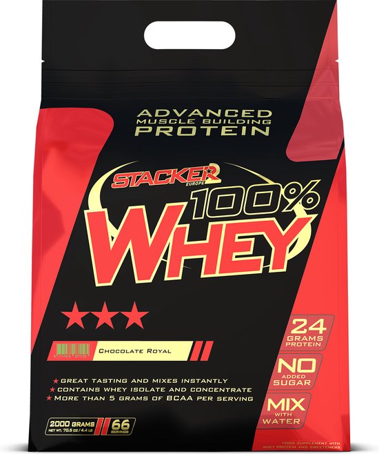 Stacker 2 100% Whey - Eiwitpoeder / Eiwitshake - 2 kilo - Chocolate