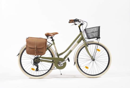 Stadsfiets 28 inch 605 Aluminium Dames Groen van Merkloos