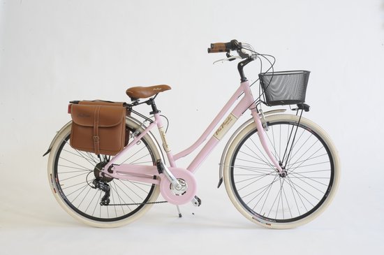 Stadsfiets 28 inch 605 Aluminium Dames roze van Merkloos