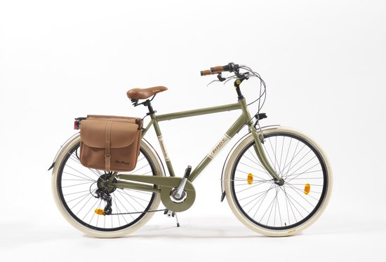 Stadsfiets 28 inch 605 Aluminium Man Groen van Merkloos