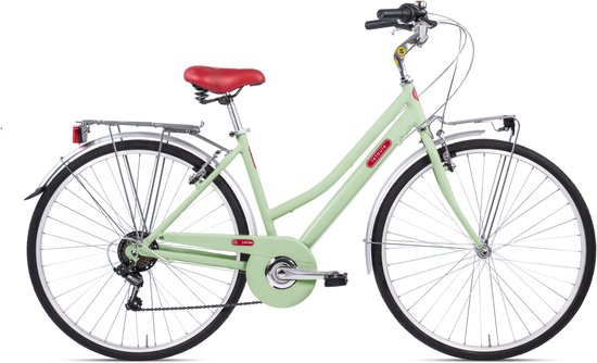 Stadsfiets 28 inch LETOULE “LaFolie” Lady, Verde Smeraldo Chiaro