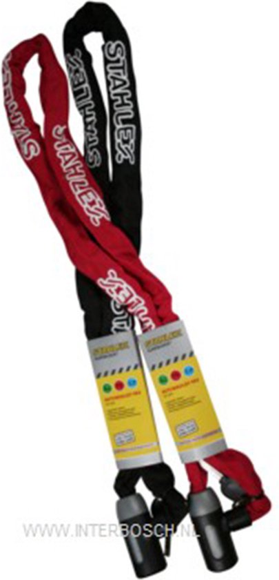 Stahlex Kettingslot Fietsslot/Scooterslot/Motorslot - zwart - 5 X 1200 MM van Stahlex