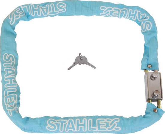Stahlex Kettingslot - Kleurenmix - Ø 8 mm x 1200 mm - Inclusief 2 sleutels en canvas hoes van Stahlex