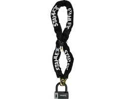 Stahlex Kettingslot - zwart - 140 cm - 2 sleutels - scooter / fiets - kabelslot van Stahlex