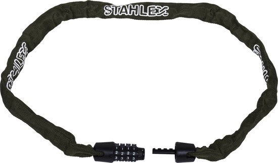 Stahlex Ø4mm / 100cm kettingslot schlechts 360g ketting met cijferslot Het eerste echte fietsslot voor uw kind groen van Stahlex