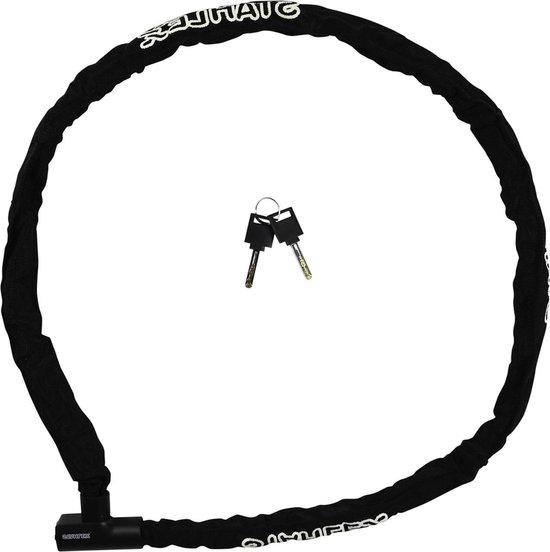 Stahlex Onbreekbaar kettingslot - gehard staal - 6 x 1500 mm - met pp-hoes en veiligheidssleutels van Stahlex