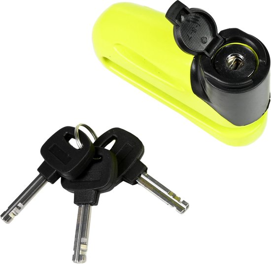 Stahlex Schijfremslot - Gehard Staal - Afgeschermd Sleutelgat - Opvallende Kleur - 10 mm van Stahlex