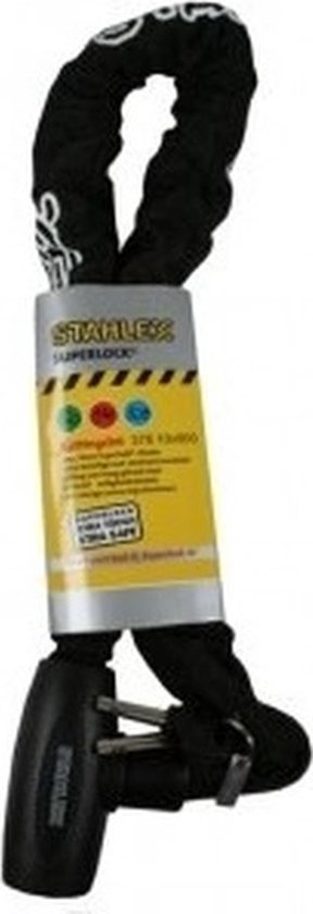 Stahlex Scooterslot - zwart - zwaar slot - 10 x 900 mm - Fietsslot / motorslot van Stahlex