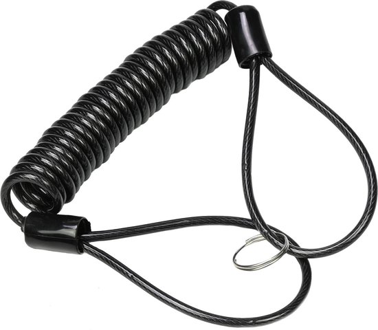 Stahlex Staalkabel met lussen - 1.60 meter x 4 millimeter - geplastificeerd - kabelslot - terraskabel van Stahlex