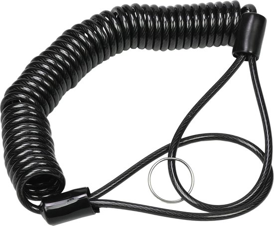 Stahlex Staalkabel met lussen - 3 meter x 4 millimeter - geplastificeerd - kabelslot - terraskabel van Stahlex