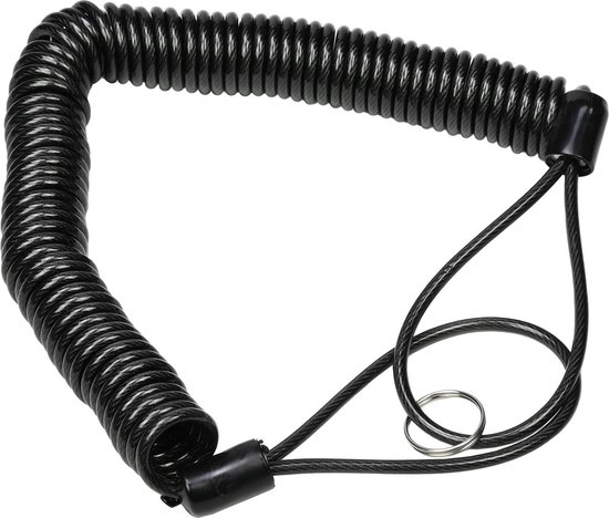 Stahlex Staalkabel met lussen - 5 meter x 4 millimeter - geplastificeerd - kabelslot - terraskabel van Stahlex