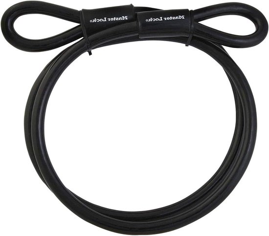 Stalen kabel met dubbele lus voor fietsslot - 3m lengte - extra stevig van ABUS