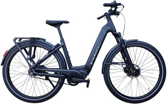 Starly City Pro Wave Gates Elektrische Fiets - Lava Black - 45cm