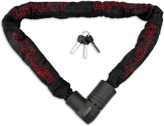 Starry CityCat ART4 Kettingslot | 10.5mm x 150cm | Gehard staal | 5040g | Zwart | Brommerslot Scooterslot Motorslot van Starry