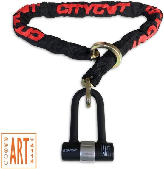 Starry Kettingslot Citycat Met Nylon Hoes 1200 X 10 Mm Zwart van Starry