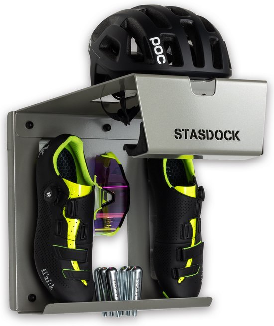 Stasdock® Deep silver - Fiets ophangsysteem - Muurbeugel fiets - Fietsbeugel - fiets ophangbeugel van Stasdock
