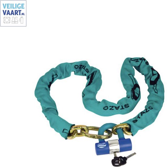 Stazo Marine Sloten STAZO kettingslot / Security Chain / lusbare ketting met vierkante schakels / 1,5 meter ART Keur van Stazo