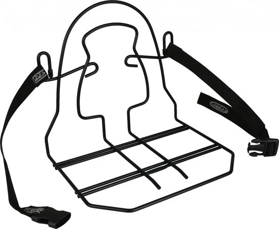 Steco Monkey Mee bagagedrager - fiets achterop - 31cm breed - zwart van Steco