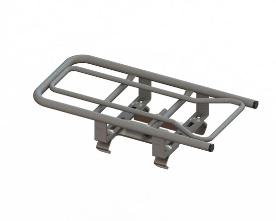 Steco Universele opzetdrager - E-bike - Zilver - 32x16x5 cm - Max. 35 kg - Inclusief montageset van Steco