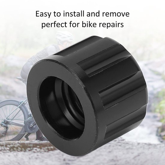 Steekas Moer Aluminium - M12 X 1,5mm - Fiets Accessoire - Mountainbike - Binnendiameter 12mm - Eenvoudig te installeren - Fietsnaven