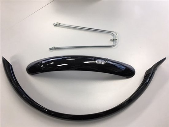Stel spatborden 20 inch 51 pvc zwart eurofender van Merkloos