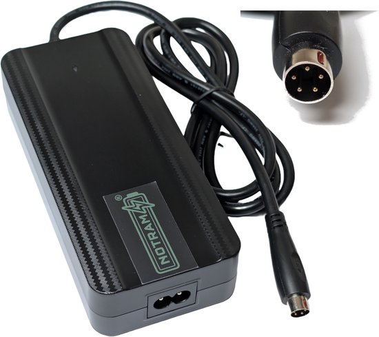 Stella Acculader Phylion - Elektrische fietsoplader - 5-polig/5 pins - rond - metalen connector (zie de foto's) van Stella