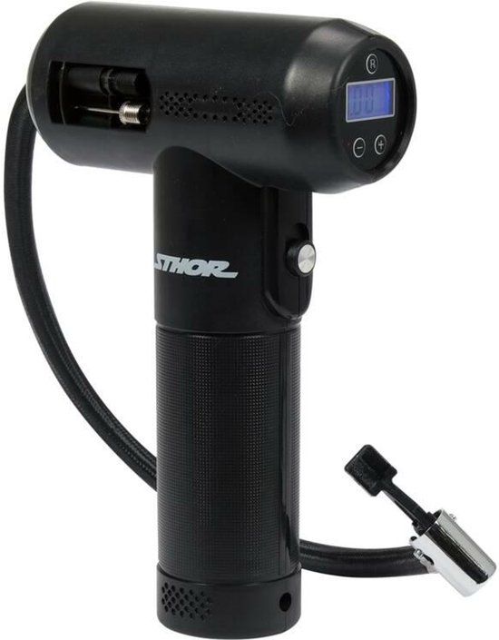 Sthor 82120 - Draagbare Auto Compressor - Zonder Kabel - Met Manometer - Accugevoed