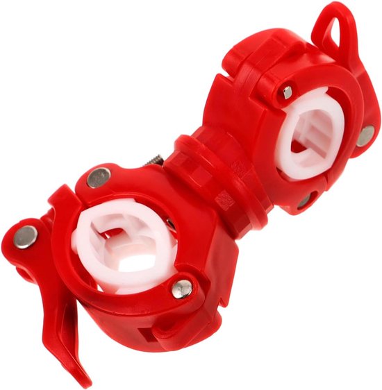Stokhouder Fiets - Universele Stuurhouder - Zaklamp Monteren - Snelontgrendelingsmechanisme - 10 cm Lengte - Rood