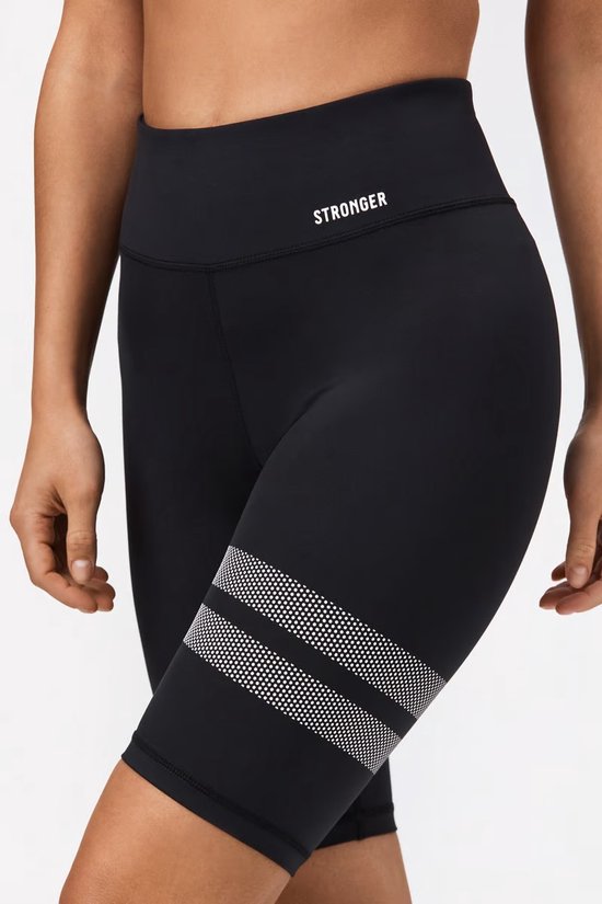 Stronger - Signature Bike Shorts - Fietsshort - Dames - Zwart - Maat XS