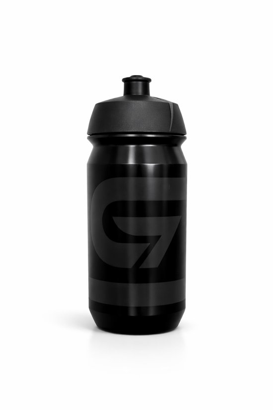 STRYDE Sportbidon 500 ml - BPA-vrije Fiets Bidon - Knijpbare Drinkfles Wielrennen & Sport - Zwart