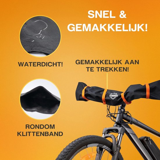 Stuurbeschermhoes voor Ebike Transport - Waterdicht & Robuust - Achterdrager Fietshoes - Regenbescherming van Merkloos