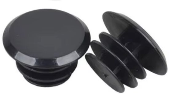 Stuurdoppen Zwart Kunststof – 2 Stuks – End Caps voor Racefiets & MTB – Ø18-20mm - Fietsstuur